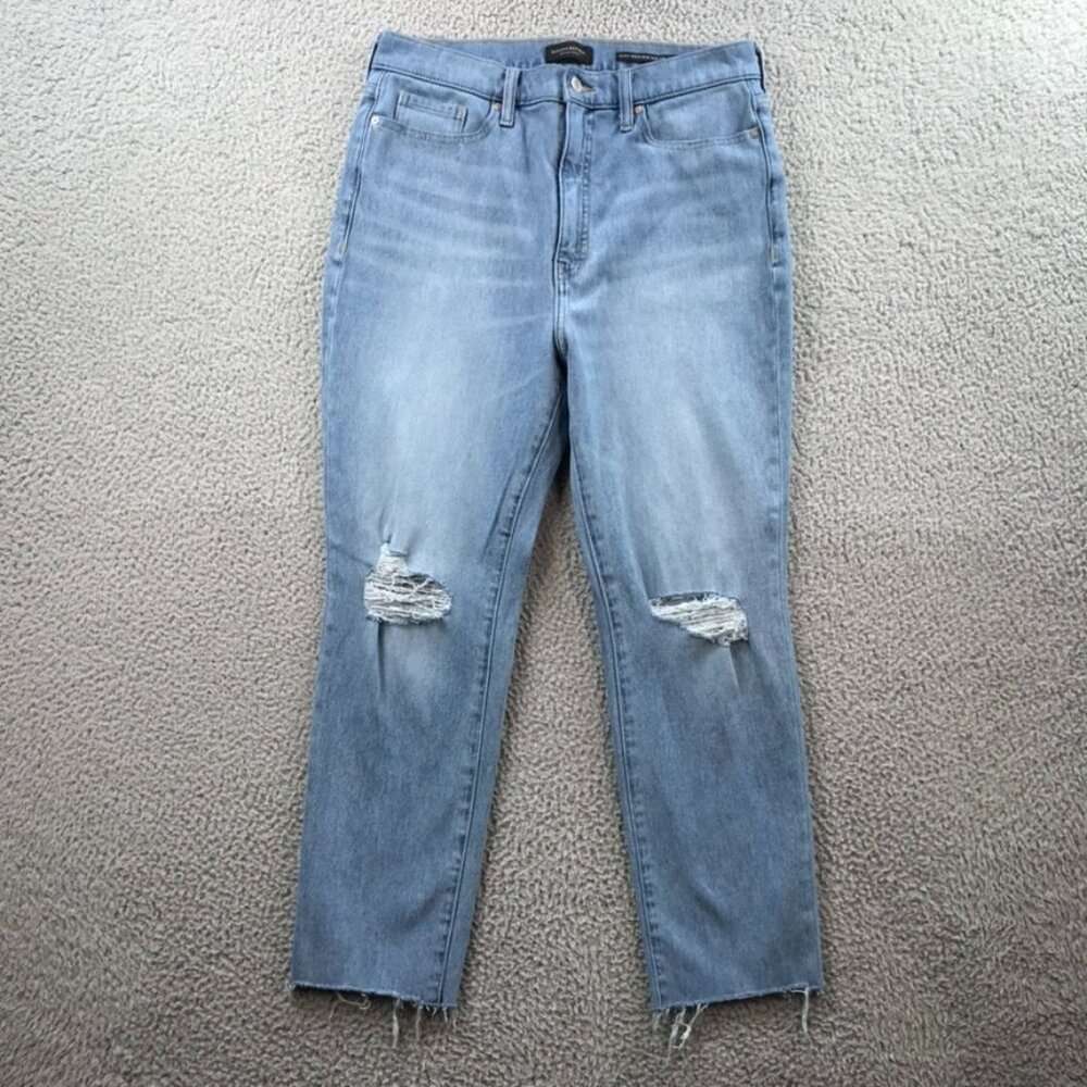 BANANA REPUBLIC Womens Size 31 SHORT Ultra High Rise Slim Fit Premium Denim Jean